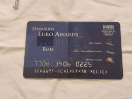 UNITED STATES-DANUBIUS EURO AWARDS-(7706-3406-0225)-(SCHAARY SCHEVERMAN MELICA)-used Card - Credit Cards (Exp. Date Min. 10 Years)