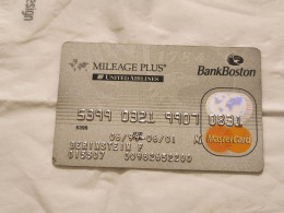 UNITED STATES-MILEAGE PLUS-BANK BOSTON CREDICT-MASTER CARD-(5399-0321-9907-0831)-(BERINSTEIN F)-used Card - Krediet Kaarten (vervaldatum Min. 10 Jaar)