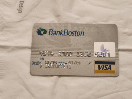 UNITED STATES-MILEAGE PLUS-BANK BOSTON CREDICT-VISA CARD-(4546-5700-1302-9207)-(F. BERINSTEIN)-used Card - Credit Cards (Exp. Date Min. 10 Years)