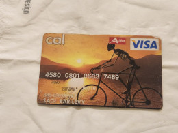 ISRAEL-visa Cal-active-(4580-0801-0683-7489)-(06/10)-used Card - Tarjetas De Crédito (caducidad Min 10 Años)