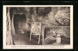 AK Wiesbaden, Die Leichtweisshöhle Im Nerotal, Schlafraum Und Versammlungsraum  - Wiesbaden