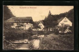 AK Buschmühle Im Wesenitztal, Bahnstation Grossharthau  - Grossharthau