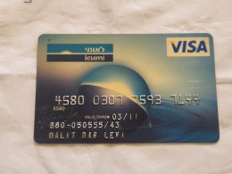 ISRAEL-VISA-BANK LEUMI-(4580-0307-7593-7144)-(03/2011)-used Card - Krediet Kaarten (vervaldatum Min. 10 Jaar)