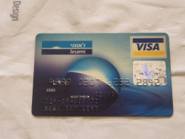 ISRAEL-VISA-BANK LEUMI-(4580-0307-6252-2842)-(02/2010)-used Card - Krediet Kaarten (vervaldatum Min. 10 Jaar)