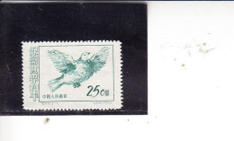 CINA  1953 - Yvert   987A** - Colomba - Official Reprints