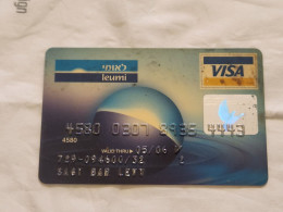 ISRAEL-VISA-BANK LEUMI-(4580-0307-8935-4443)-(05/2006)-used Card - Tarjetas De Crédito (caducidad Min 10 Años)