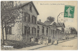 Us Marines (95) La Mairie Et Les Ecoles , Envoyée En 1911 - Marines