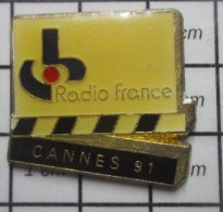 713c Pin's Pins / Beau Et Rare / CINEMA / RADIO FRANCE FESTIVAL DE CANNES 91 CLAP - Food