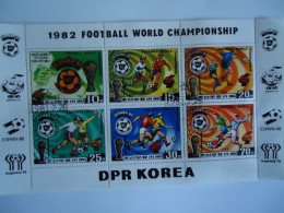 KOREA DPR USED SHEET FOOTBALL 1982 WORLD CUP ESPANA - 1982 – Spain