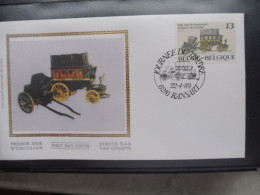 Belgique Belgie  Fdc  Soie  Fdc Z/s 2322 Oblitéré Gestempelt Ransart Malle Poste 1989 - 1981-1990