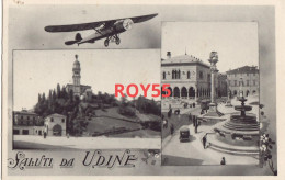 Friuli Venezia Giulia-udine Saluti Da Udine Vedute Con Aereo Anni 30 (f. Piccolo) - Udine