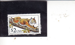 STATI UNITI  1990 - Yvert   1903° - Tigre - Used Stamps