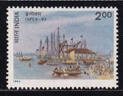 India MH 1993, INPEX 93, Philatelic Exhibition, Calcutta Custom House, Ships, Ship - Unused Stamps