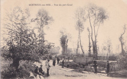 C5-62) MONTREUIL SUR MER -  PONT DU PETIT CANAL  - ANIMEE - HABITANTS - ( 2 SCANS ) - Montreuil
