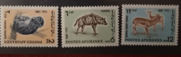 Afghanistan 1967 Wildlebende Säugetiere Mi 994/96** - Afganistán