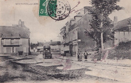 C13-62) MONTREUIL SUR MER - PORTE DE FRANCE - ANIMEE - HABITANTS - AUTOMOBILE - EN  1908   - Montreuil