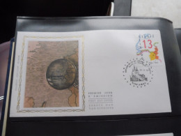 Belgique Belgie  Fdc  Soie  Fdc Z/s 2338 Oblitéré Gestempelt Amay 1989 - 1981-1990