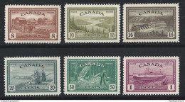 1946 CANADA - SG 401/406 Economia Di Pace 6 Valori  MNH /** - Autres & Non Classés