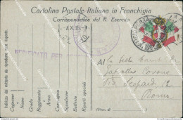 Bc371 Cartolina Franchigia Militare Www1  1916 - Franquicia