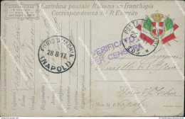 Bm467 Cartolina Cartolina In Franchigia Posta Militare 105 Per Forio D'ischia - Zonder Portkosten