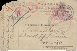 Bo7 Franchigia Militare  Prigioniero Di Guerra In Ungheria X Genzano Roma 1918 - Franchise