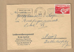 Los Vom 12.04 -  Heimatbeleg Aus Saarbrücken Nach Mainz 1949 - Lettres & Documents