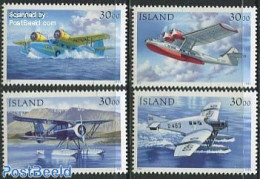 Iceland 1993 Postal Planes 4v, Mint NH, Transport - Aircraft & Aviation - Ongebruikt
