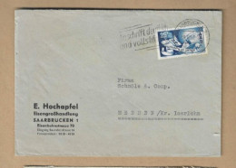 Los Vom 12.04 -  Heimatbeleg Aus Saarbrücken Nach Menden 1950 - Storia Postale