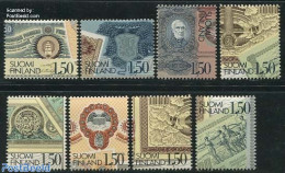 Finland 1985 Banknote Printing 8v, Mint NH, Various - Money On Stamps - Ongebruikt
