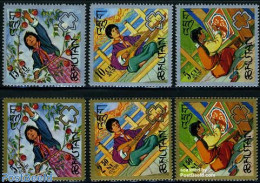 Bhutan 1967 Girl Guides 6v, Mint NH, Sport - Scouting - Bhután