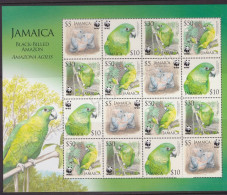 Jamaica 2006 MiNr. 1122 - 1125 Jamaika WWF Birds, Parrots, Black-billed Amazon M/sh MNH** 12.80 € - Papegaaien, Parkieten