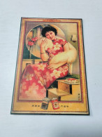 Vintage Retro Postcard - 30s' Shanghai Calendar Girl (#1) - Singapur