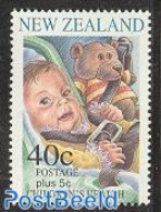 New Zealand 1996 Health 1v With Teddy Bear, Mint NH, Nature - Transport - Various - Traffic Safety - Special Items - T.. - Ongebruikt