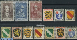 Germany, French Zone 1945 French Zone 13v, Mint NH, History - Coat Of Arms - Art - Authors - Writers
