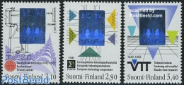 Finland 1992 Technology, Holographs 3v, Mint NH, History - Science - Various - Europa Hang-on Issues - Computers & IT .. - Ongebruikt