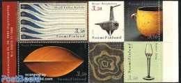 Finland 2000 Design 6v In Booklet, Mint NH, Various - Stamp Booklets - Textiles - Art - Art & Antique Objects - Cerami.. - Unused Stamps