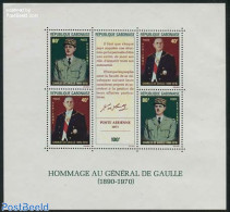 Gabon 1971 Charles De Gaulle S/s, Mint NH, History - Politicians - Nuevos