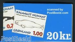 Greenland 1997 Whales Booklet, Mint NH, Nature - Sea Mammals - Stamp Booklets - Neufs
