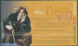 Ireland 2000 Oscar Wilde S/s, Mint NH, Art - Authors - Handwriting And Autographs - Unused Stamps