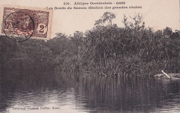 D9- AFRIQUE OCCIDENTALE - GUINEE - LES BORDS DU SAMOU  - STATION DES GRANDS CHUTES -  EN  1908 - Guinée Française