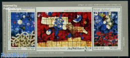 Israel 1990 Stamp World S/s, Mint NH, Philately - Art - Stained Glass And Windows - Nuevos (con Tab)