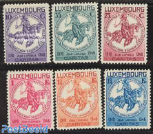 Luxemburg 1934 Child Welfare 6v, Unused (hinged), History - Nature - Knights - Horses - Ongebruikt