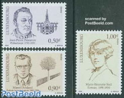 Luxemburg 2005 Famous Persons 3v, Mint NH, Nature - Trees & Forests - Art - Authors - Nuevos