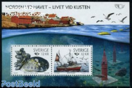 Sweden 2010 Norden S/s, Mint NH, History - Nature - Transport - Europa Hang-on Issues - Fish - Shells & Crustaceans - .. - Neufs