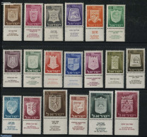 Israel 1965 Definitives 19v, Mint NH, History - Coat Of Arms - Nuevos (con Tab)