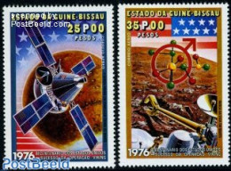 Guinea Bissau 1977 Viking 2v, Mint NH, Transport - Space Exploration - Guinée-Bissau