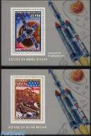 Guinea Bissau 1977 Viking 2 S/s, Mint NH, Transport - Space Exploration - Guinea-Bissau