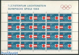 Liechtenstein 1964 Olympic Games M/s, Mint NH, Sport - Nuevos