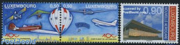 Luxemburg 2009 Flying 3v (1v+[:]), Mint NH, Sport - Transport - Gliding - Balloons - Aircraft & Aviation - Space Explo.. - Unused Stamps
