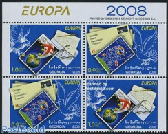 Georgia 2008 Europa 4v From Booklet [+], Mint NH, History - Nature - Europa (cept) - Birds - Stamps On Stamps - Sellos Sobre Sellos